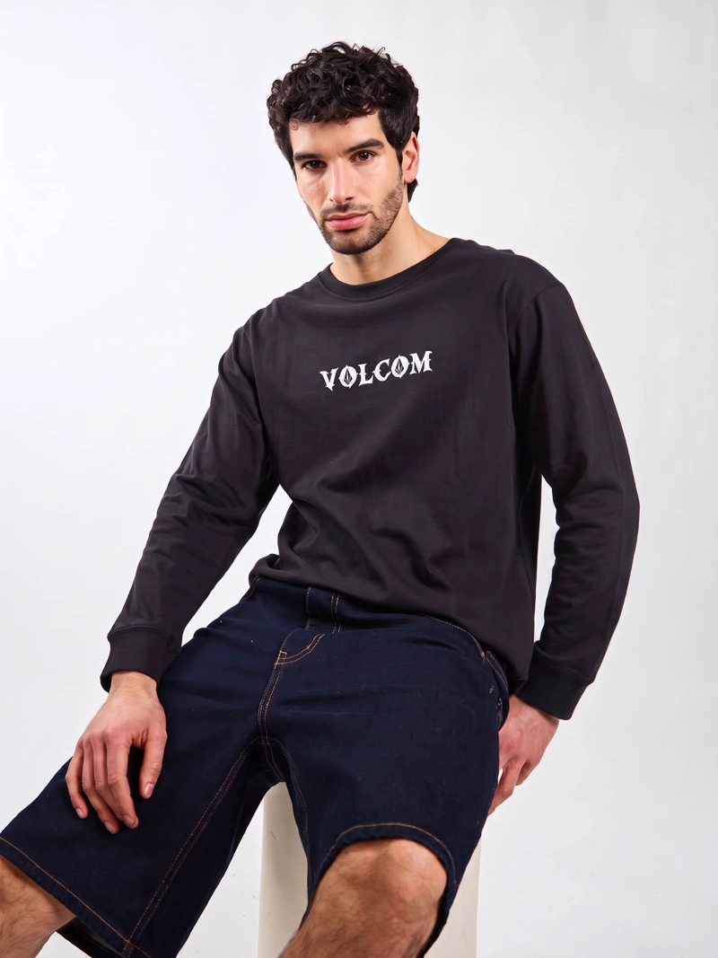 POLERA ML OUTLIER NEGRO HOMBRE VOLCOM - 5