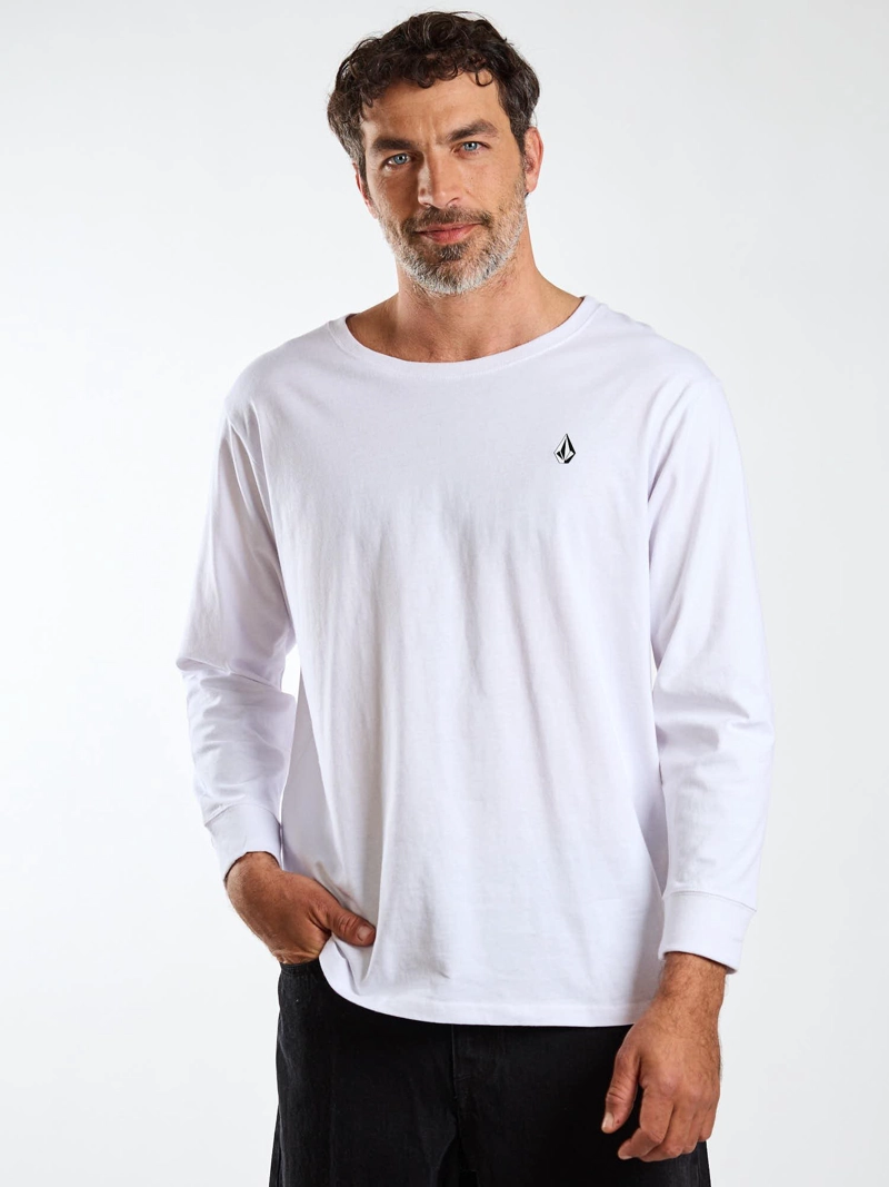 POLERA ML FRACTURE BLANCO HOMBRE VOLCOM - 1