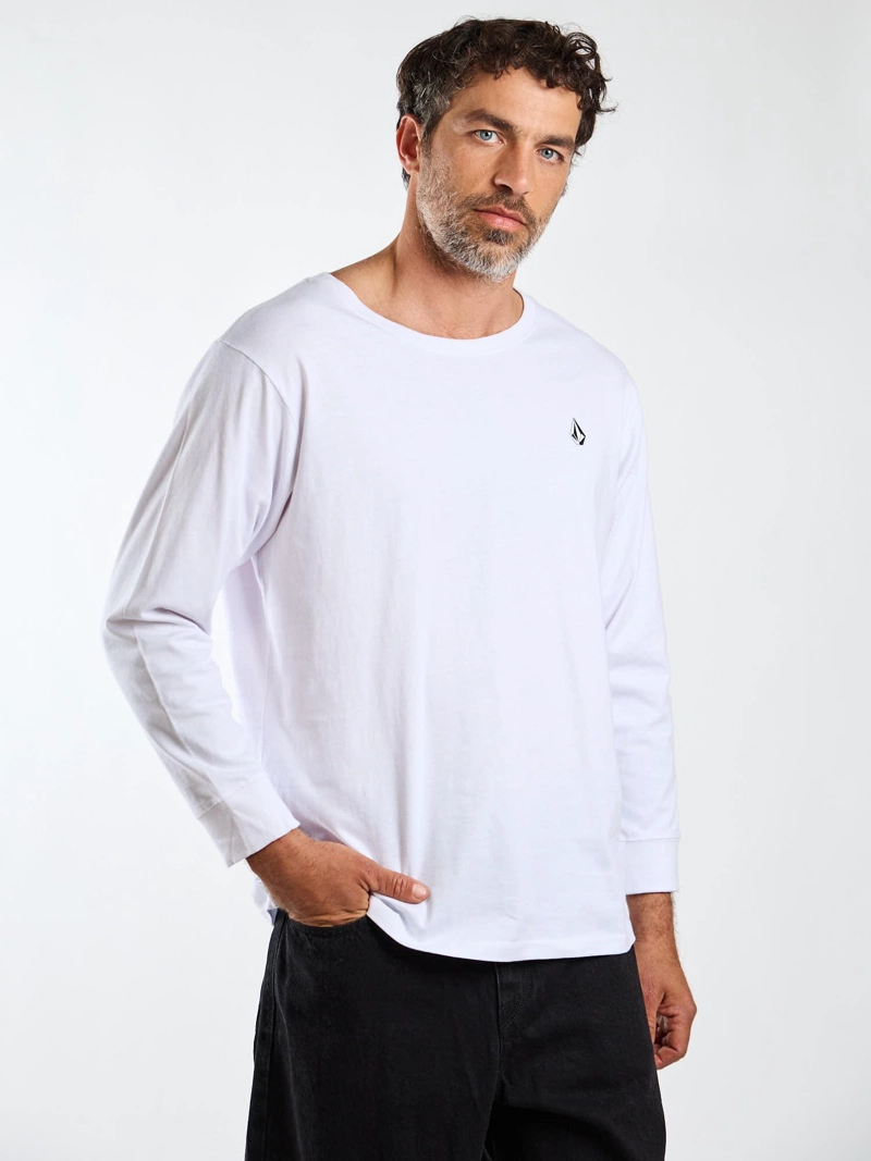 POLERA ML FRACTURE BLANCO HOMBRE VOLCOM - 6