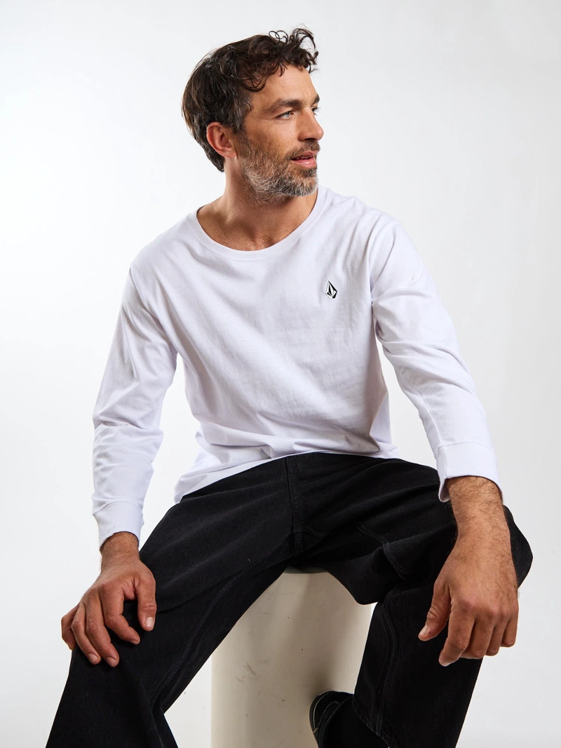 POLERA ML FRACTURE BLANCO HOMBRE VOLCOM - 7