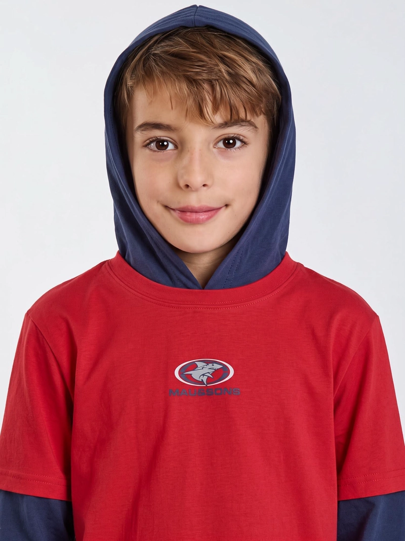 POLERA ML SURF LEGACY ROJO INFANTIL MAUI AND SONS - 4
