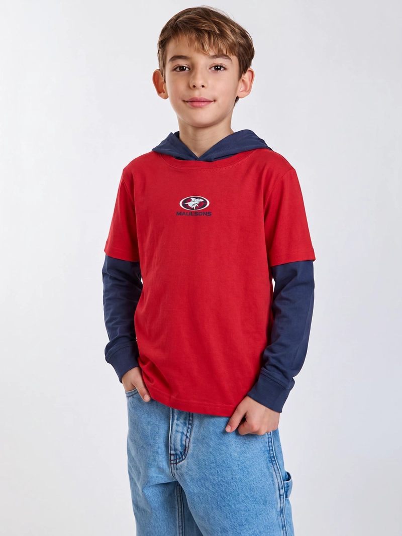 POLERA ML SURF LEGACY ROJO INFANTIL MAUI AND SONS - 5