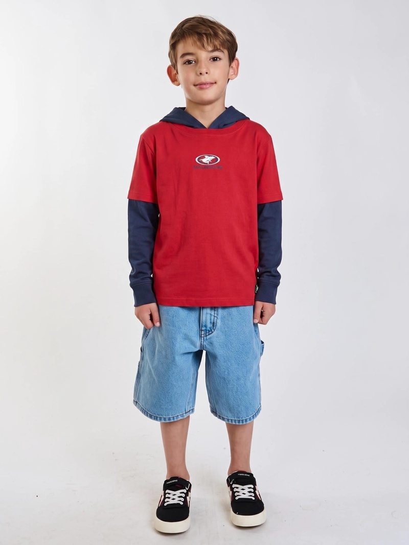 POLERA ML SURF LEGACY ROJO INFANTIL MAUI AND SONS - 6
