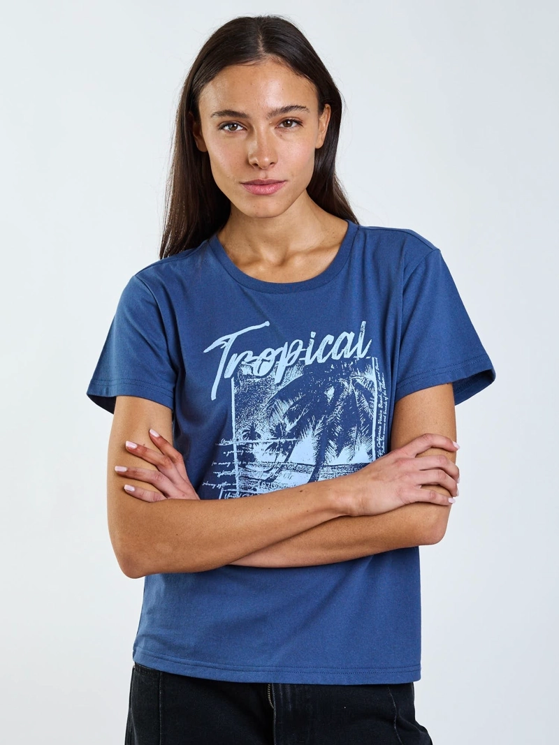POLERA MC LIRA CELESTE MUJER MAUI AND SONS - 6