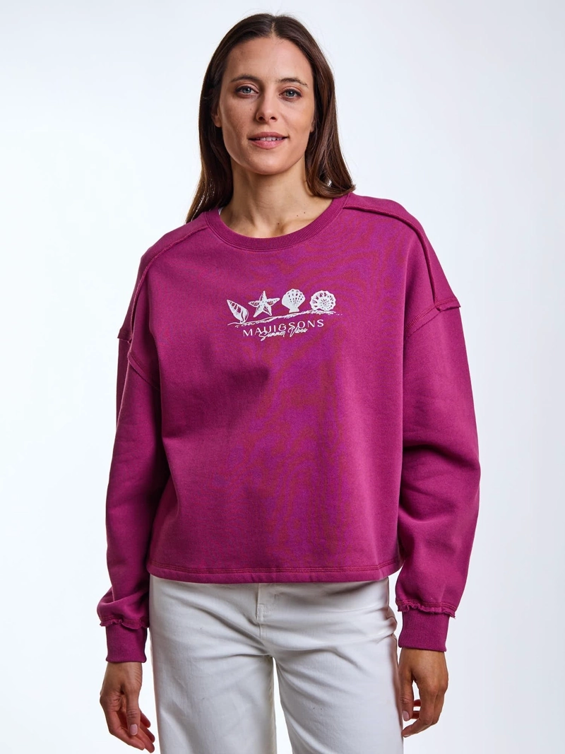 POLERON CR MALVA ROSADO MUJER MAUI AND SONS - 1