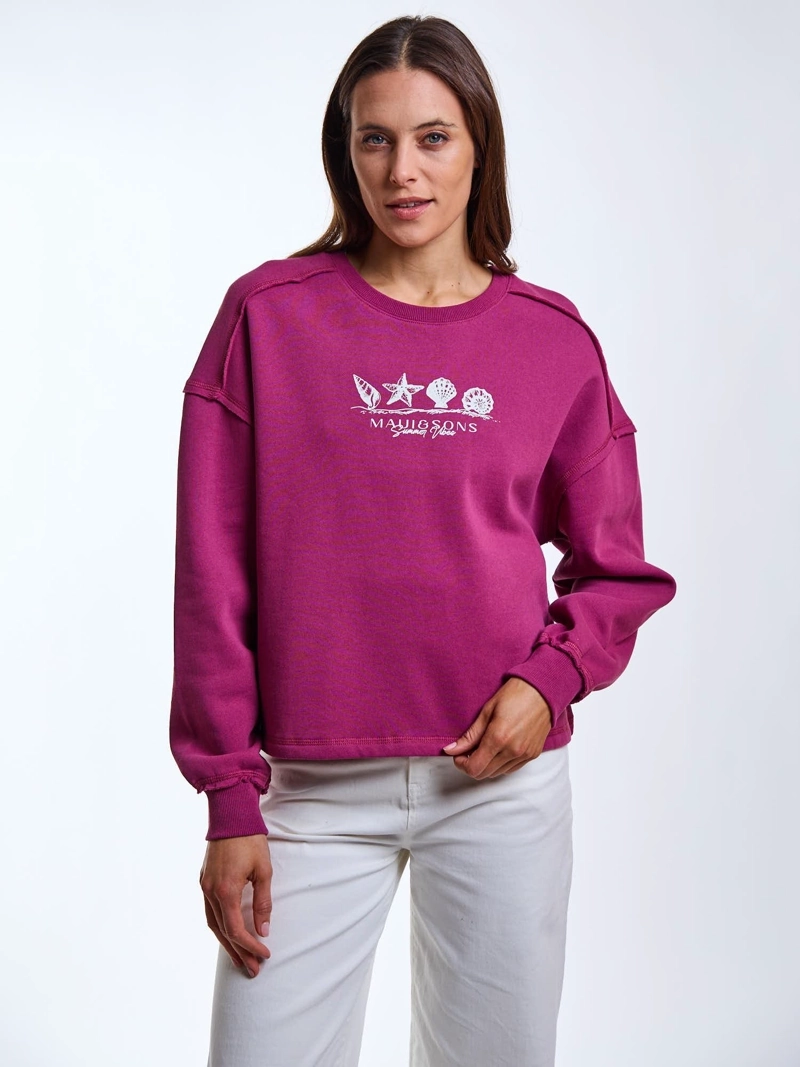 POLERON CR MALVA ROSADO MUJER MAUI AND SONS - 5