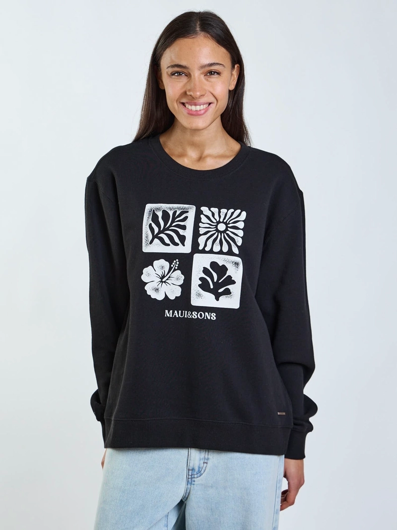 POLERON CR DALIA NEGRO MUJER MAUI AND SONS - 7