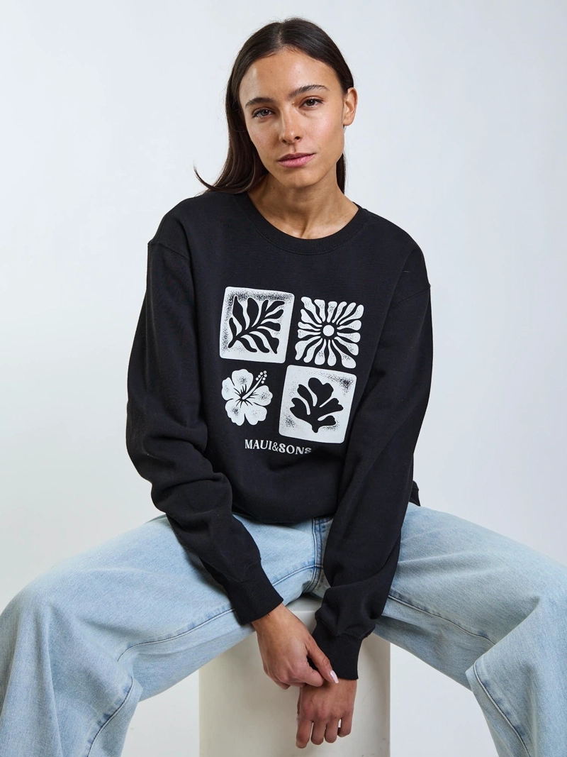 POLERON CR DALIA NEGRO MUJER MAUI AND SONS - 8