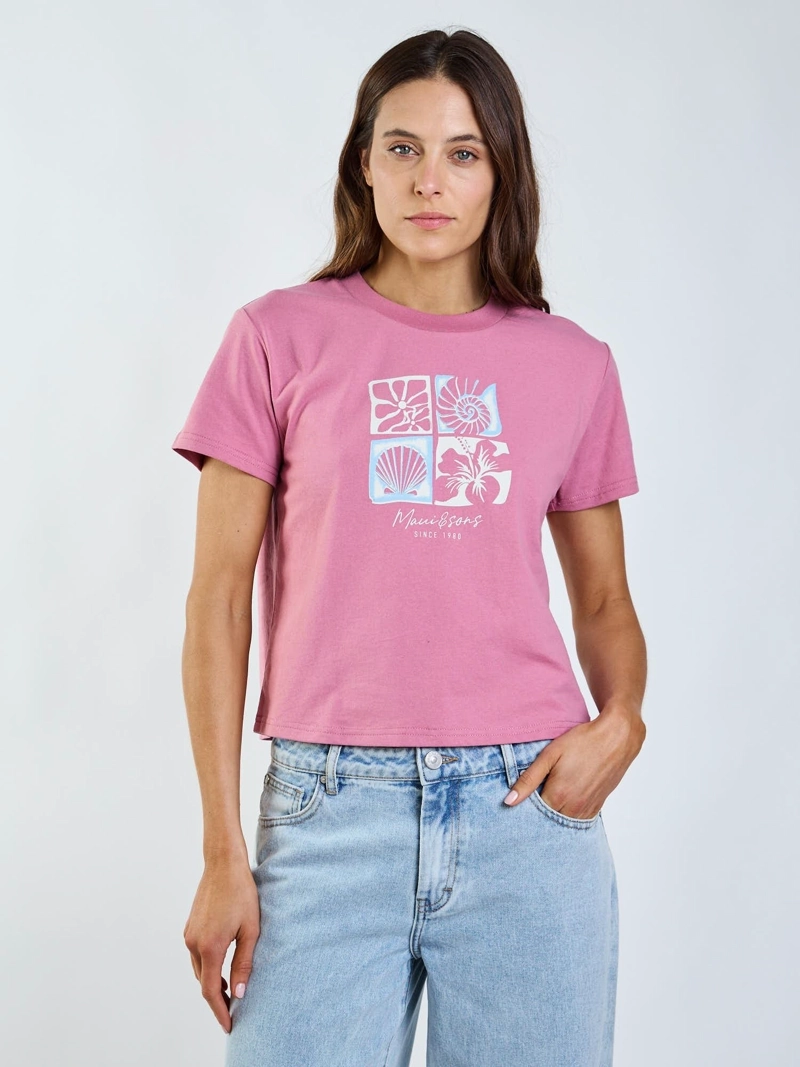POLERA MC VIAN ROSADO MUJER MAUI AND SONS - 6