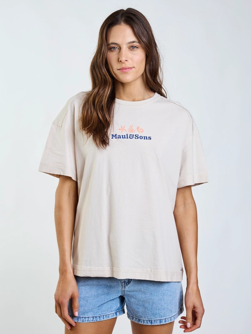POLERA MC BRIA BEIGE MUJER MAUI AND SONS - 1