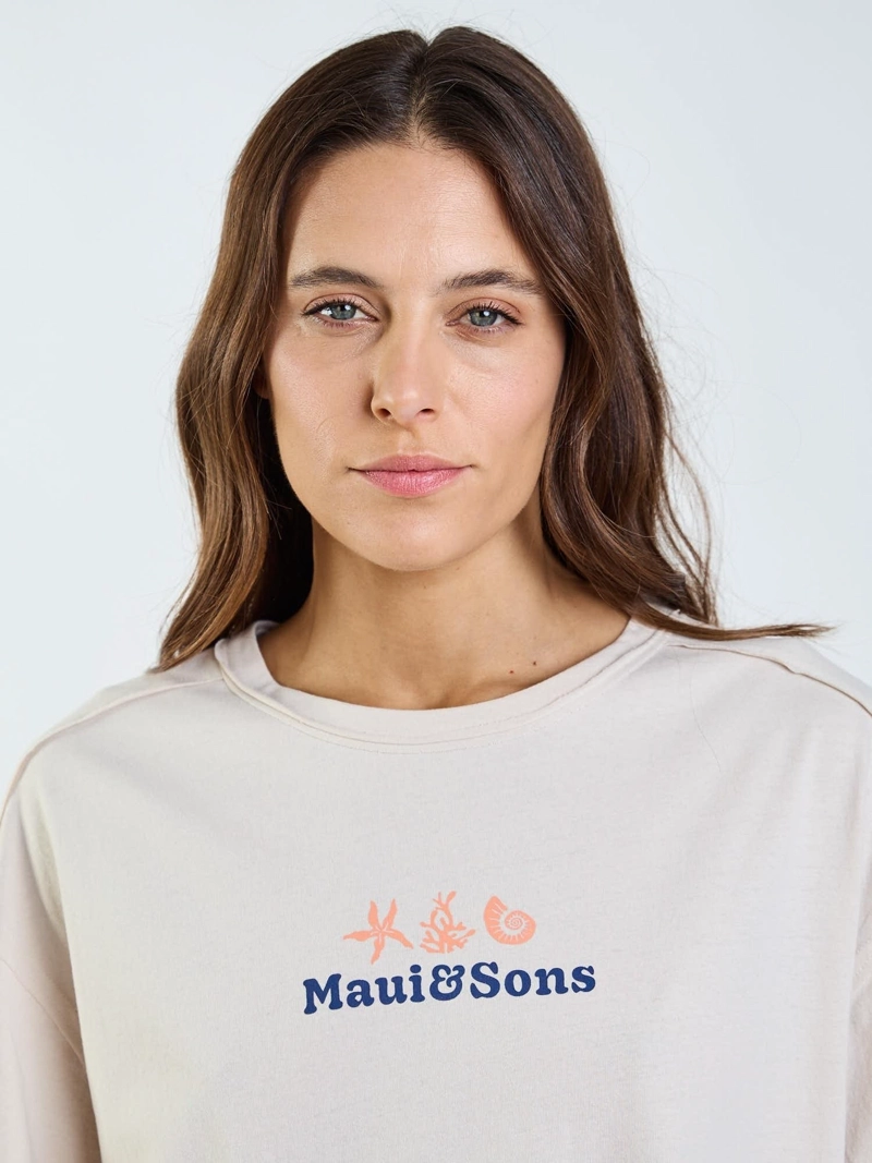 POLERA MC BRIA BEIGE MUJER MAUI AND SONS - 5