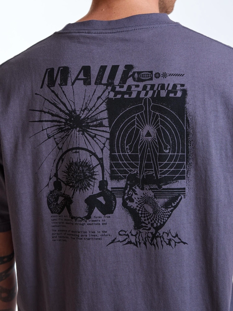 POLERA MC OVERSIZE WILD GRIS HOMBRE MAUI AND SONS - 4