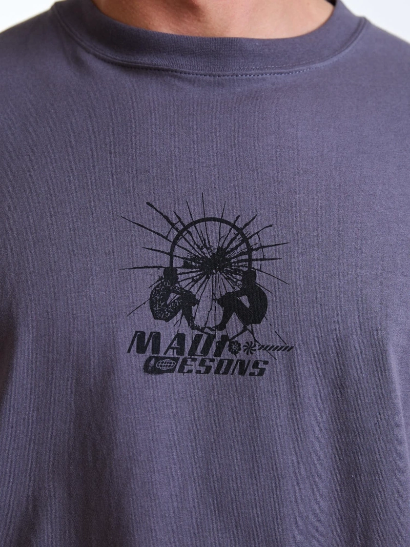POLERA MC OVERSIZE WILD GRIS HOMBRE MAUI AND SONS - 6