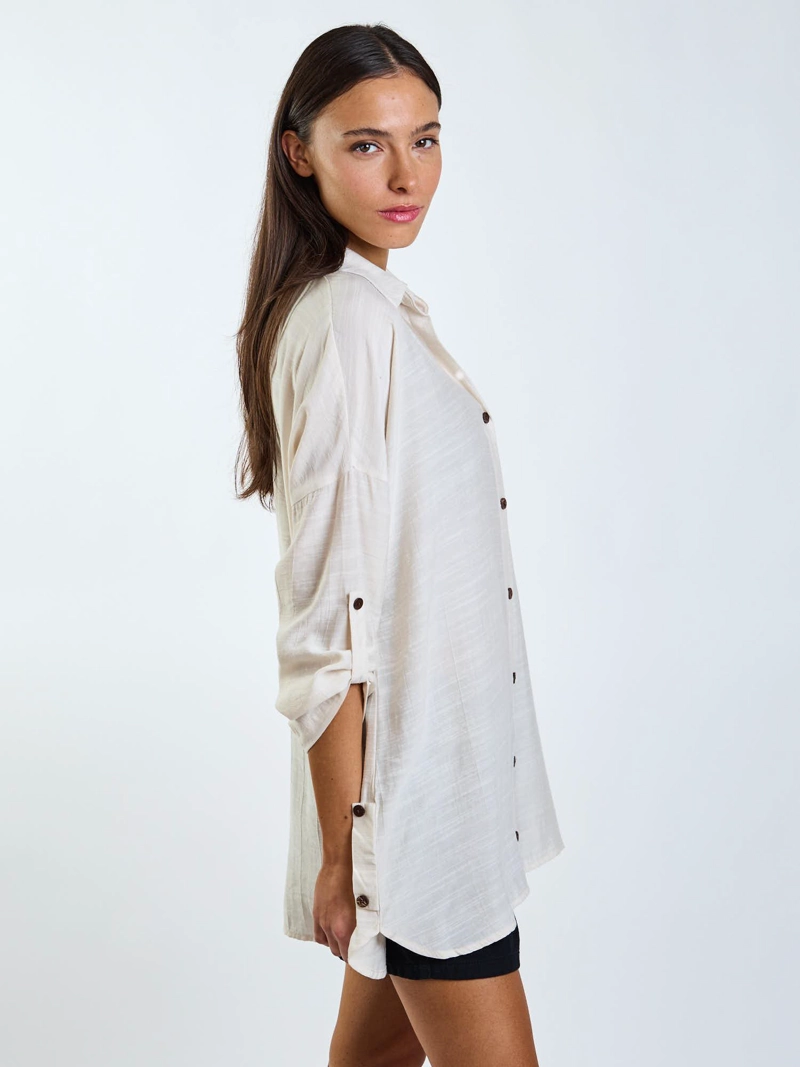 BLUSA ML KY CO BEIGE MUJER MAUI AND SONS - 3