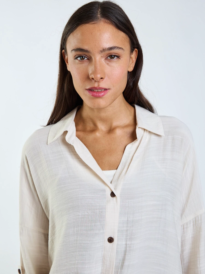 BLUSA ML KY CO BEIGE MUJER MAUI AND SONS - 4