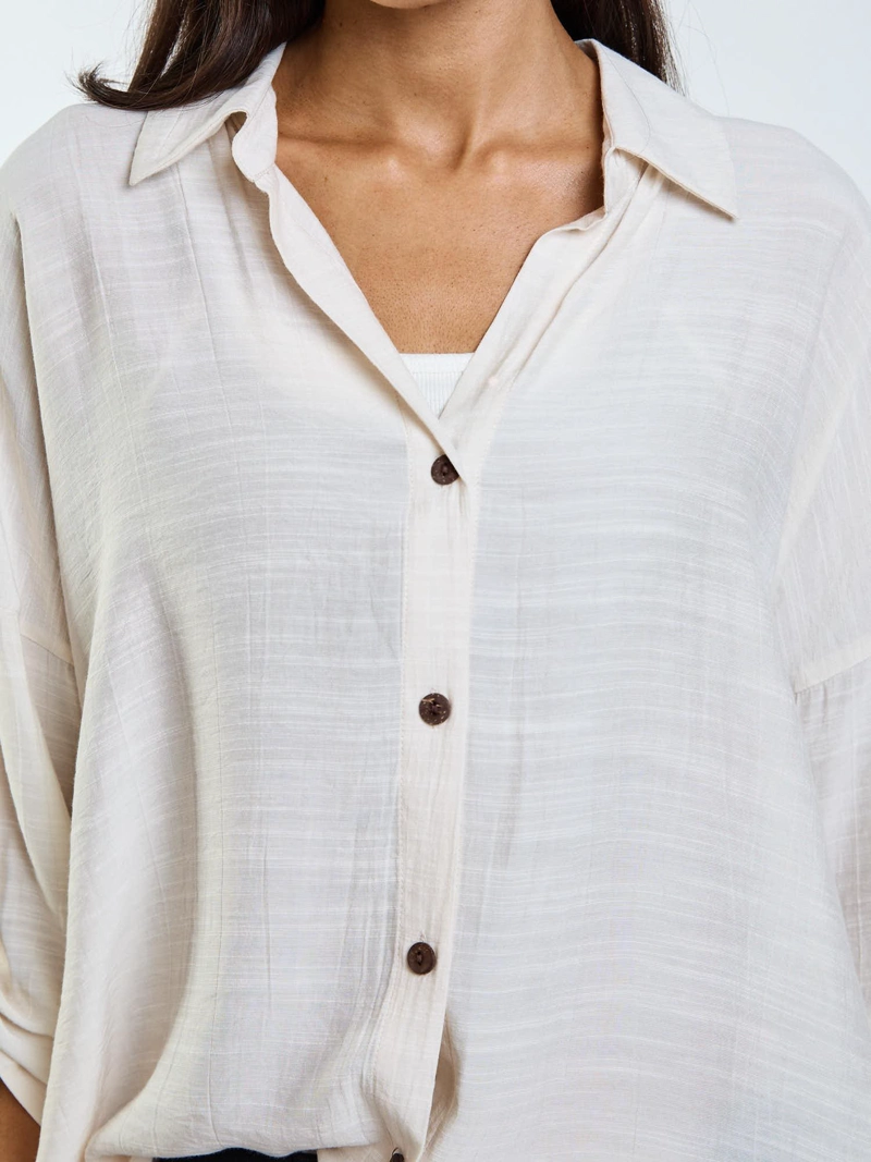 BLUSA ML KY CO BEIGE MUJER MAUI AND SONS - 5