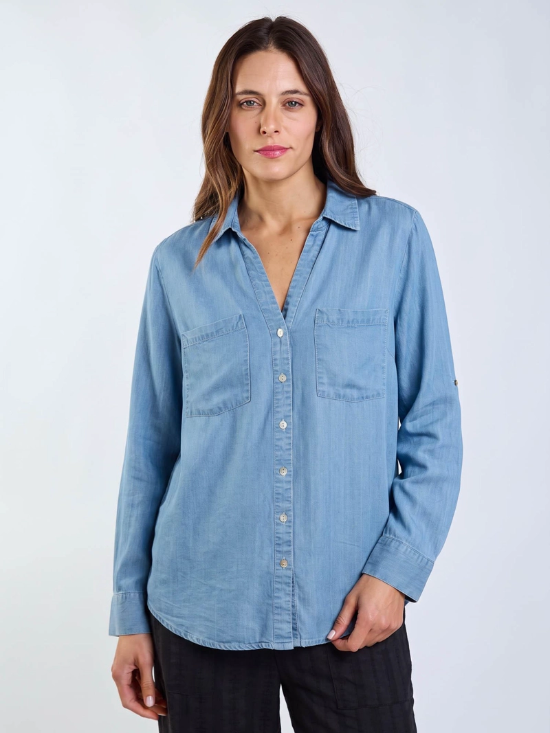 BLUSA ML VARKALA CELESTE MUJER MAUI AND SONS - 1