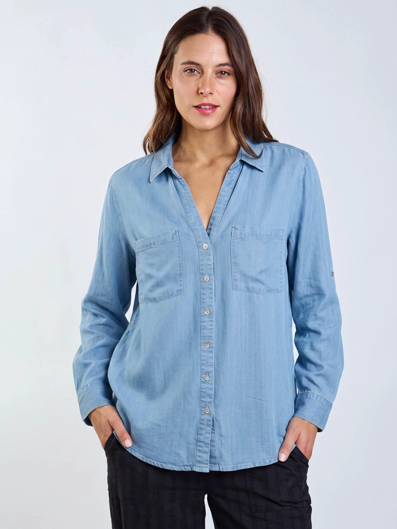 BLUSA ML VARKALA CELESTE MUJER MAUI AND SONS - 3