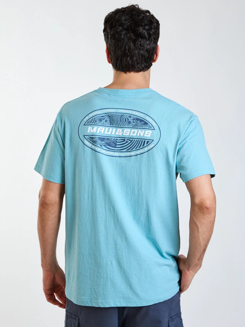 POLERA MC DRIFT CELESTE HOMBRE MAUI AND SONS - 2