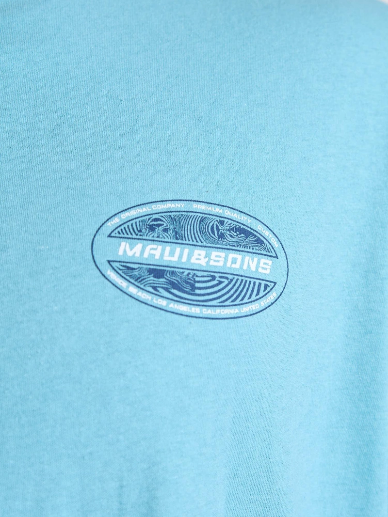 POLERA MC DRIFT CELESTE HOMBRE MAUI AND SONS - 6