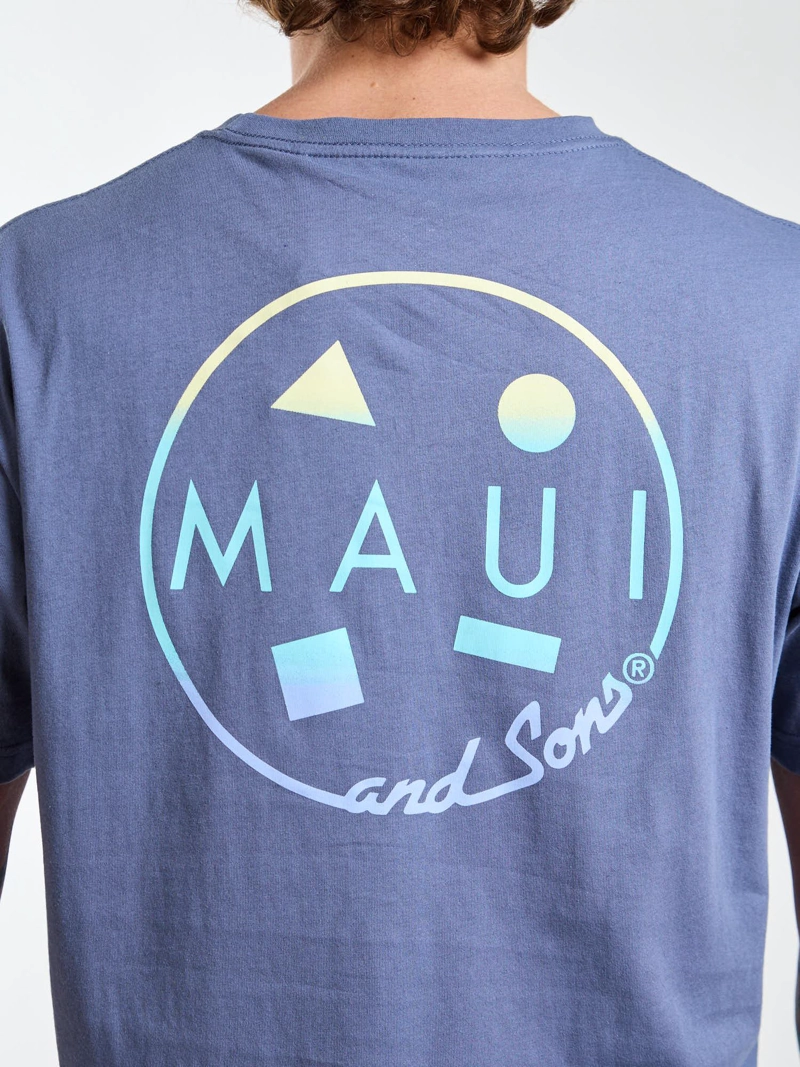 POLERA MC GRADIENT CELESTE HOMBRE MAUI AND SONS - 4