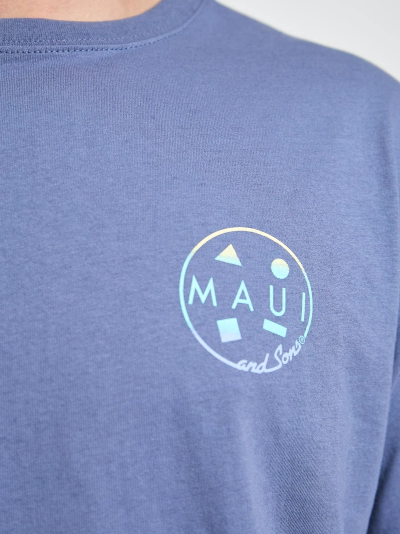 POLERA MC GRADIENT CELESTE HOMBRE MAUI AND SONS - 6