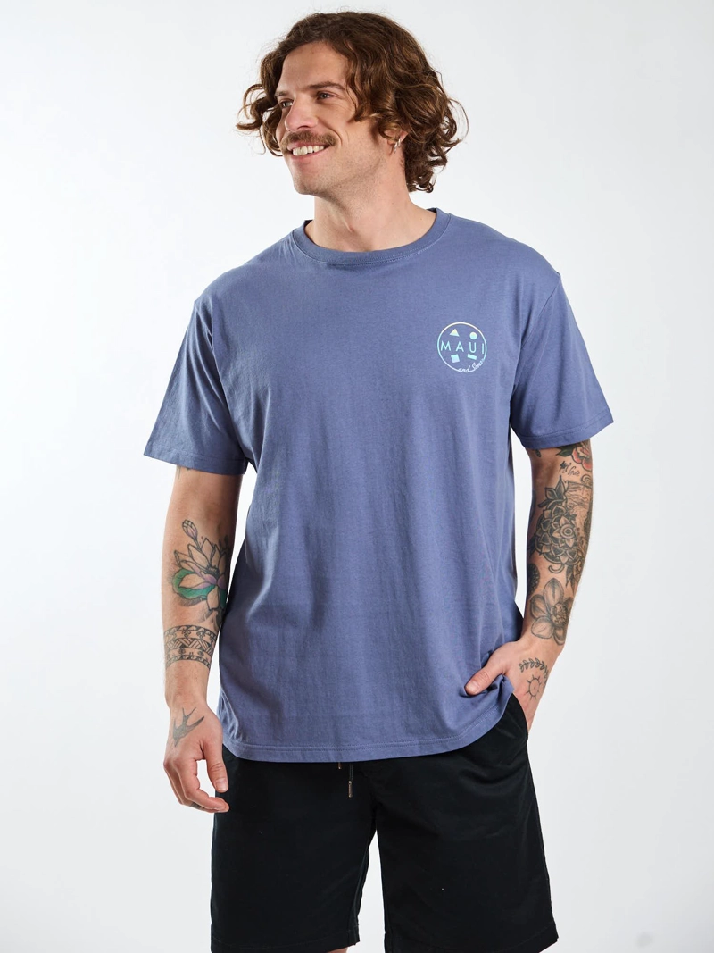POLERA MC GRADIENT CELESTE HOMBRE MAUI AND SONS - 7