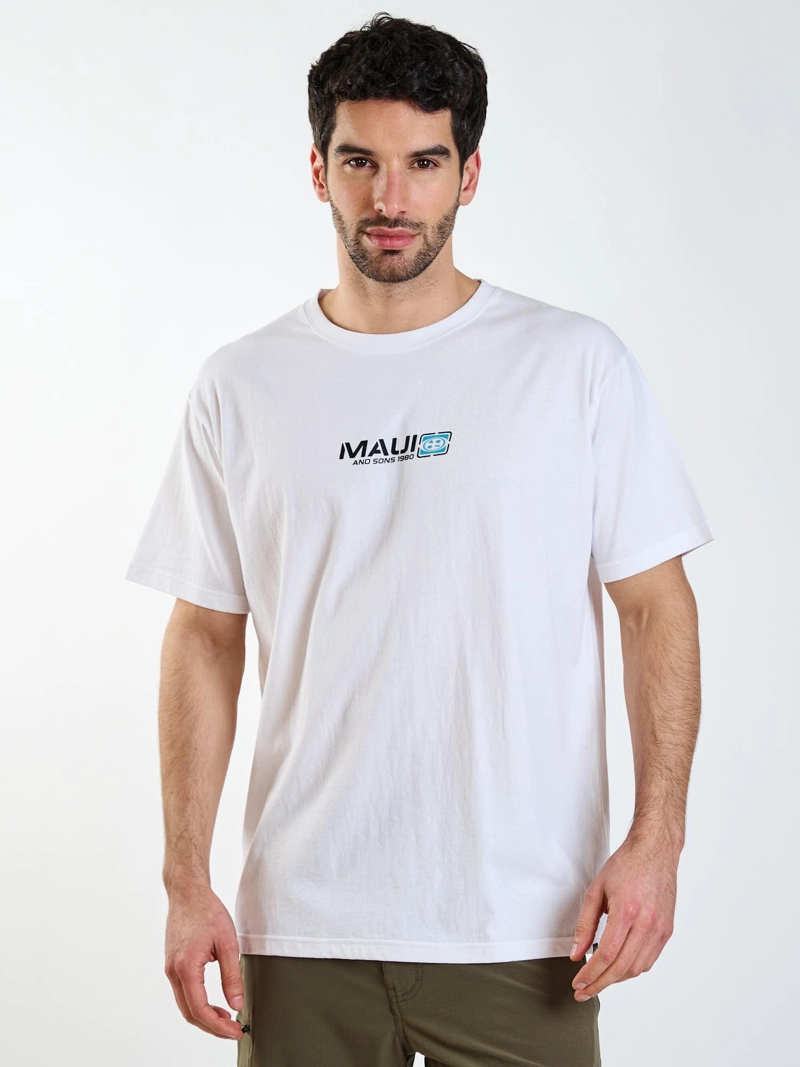 POLERA MC TROPIC BLANCO HOMBRE MAUI AND SONS - 1