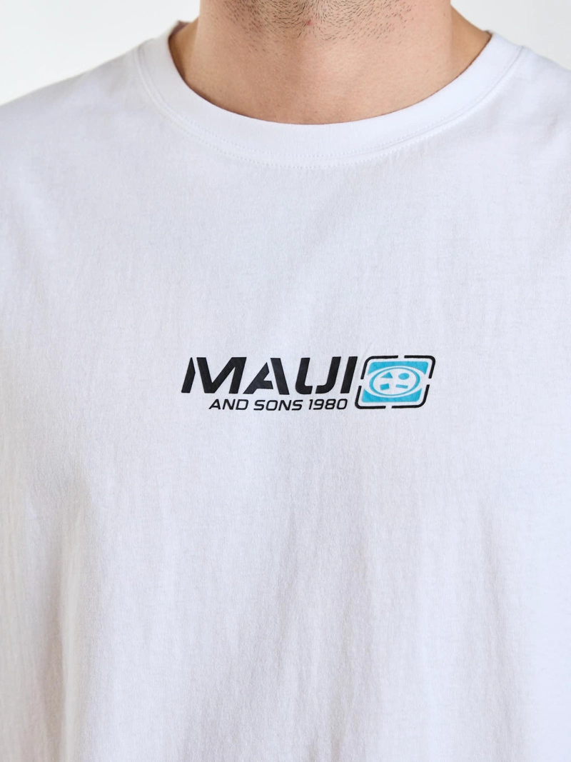 POLERA MC TROPIC BLANCO HOMBRE MAUI AND SONS - 5