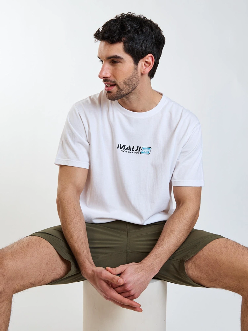 POLERA MC TROPIC BLANCO HOMBRE MAUI AND SONS - 7