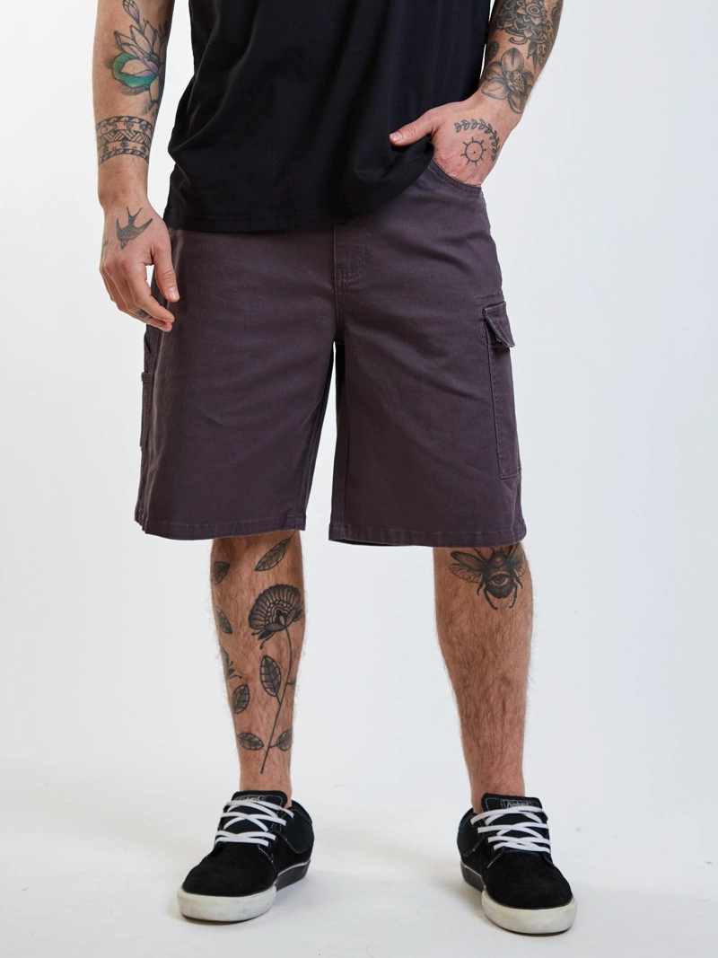 BERMUDA BAGGY STATIC GRIS HOMBRE VOLCOM - 1