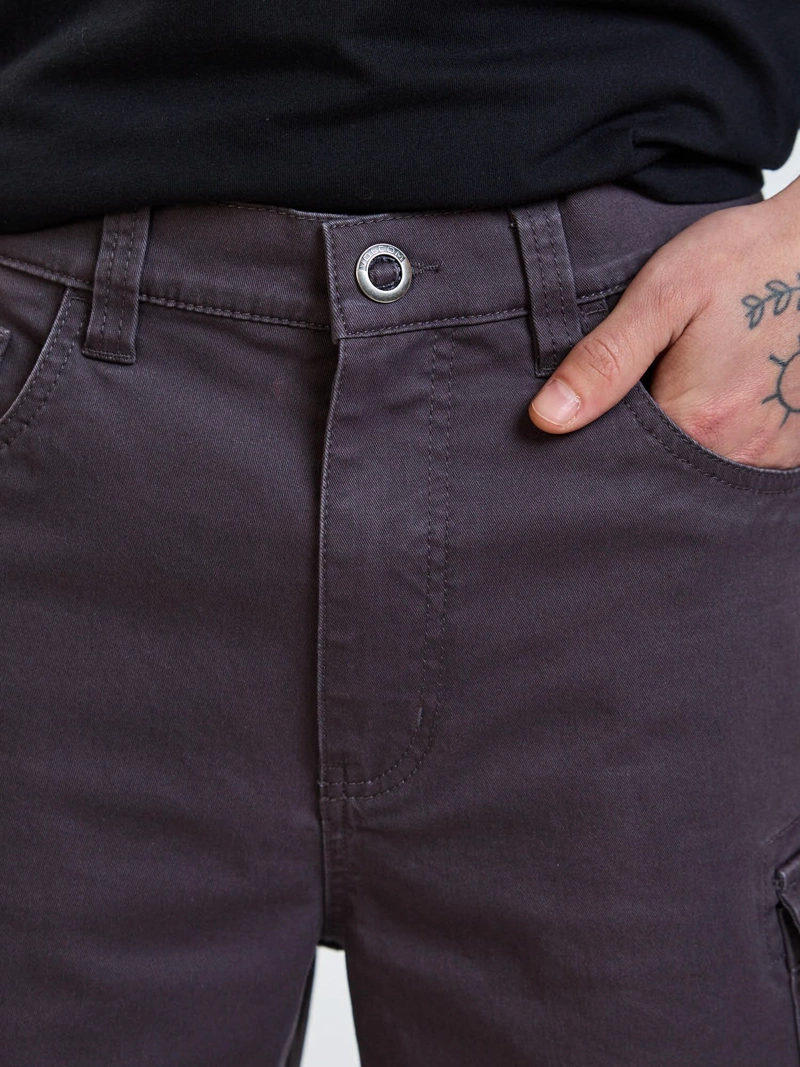 BERMUDA BAGGY STATIC GRIS HOMBRE VOLCOM - 4