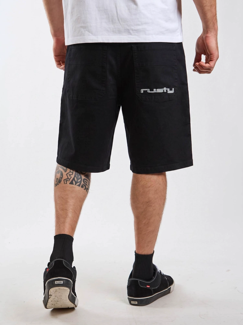 BERMUDA BAGGY SANDBAR NEGRO HOMBRE RUSTY - 3