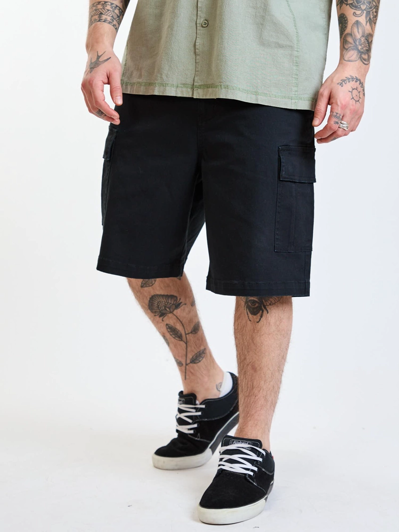 BERMUDA BAGGY HEADLAND NEGRO HOMBRE RUSTY - 1