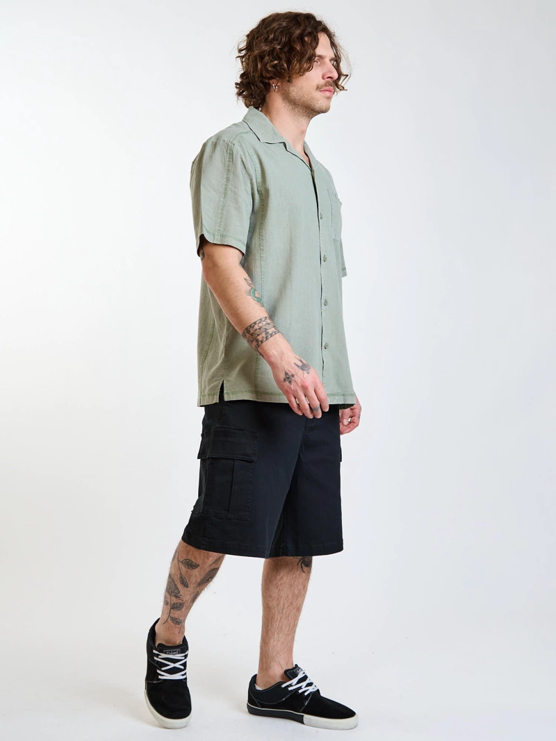 BERMUDA BAGGY HEADLAND NEGRO HOMBRE RUSTY - 7