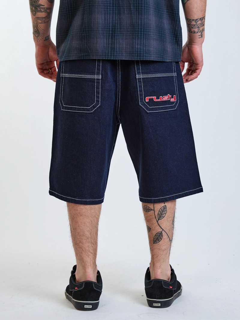 BERMUDA BAGGY DRIFTWOOD AZUL HOMBRE RUSTY - 3