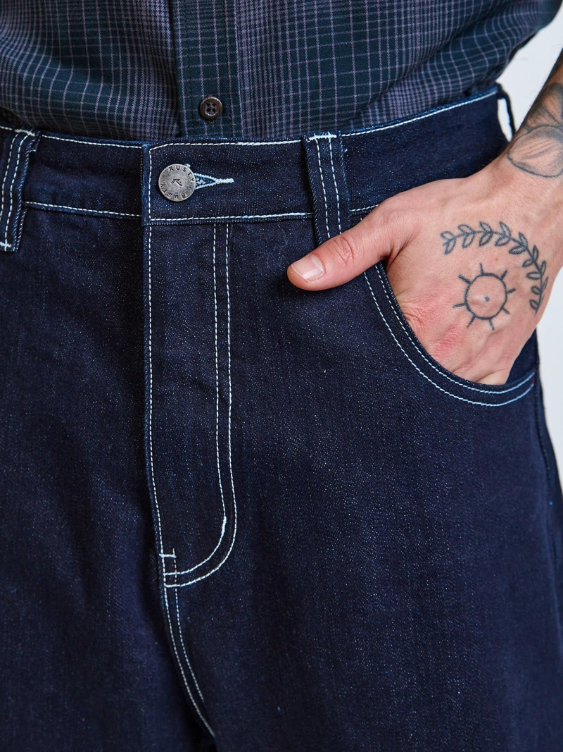 BERMUDA BAGGY DRIFTWOOD AZUL HOMBRE RUSTY - 4