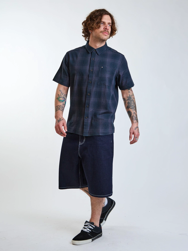 BERMUDA BAGGY DRIFTWOOD AZUL HOMBRE RUSTY - 7