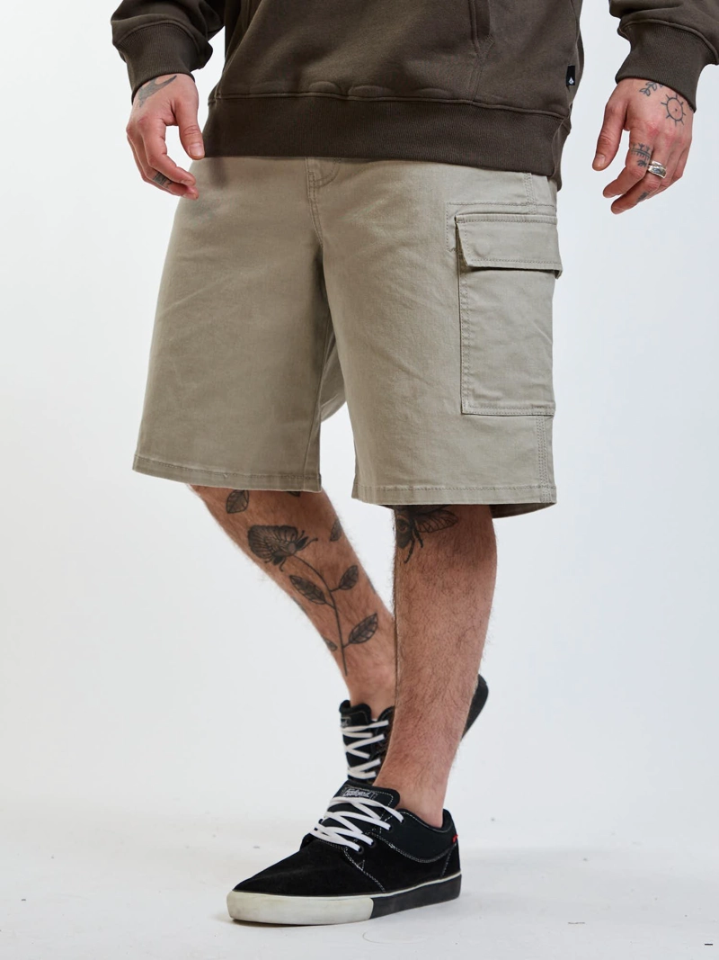 BERMUDA BAGGY STATIC BEIGE HOMBRE VOLCOM - 1