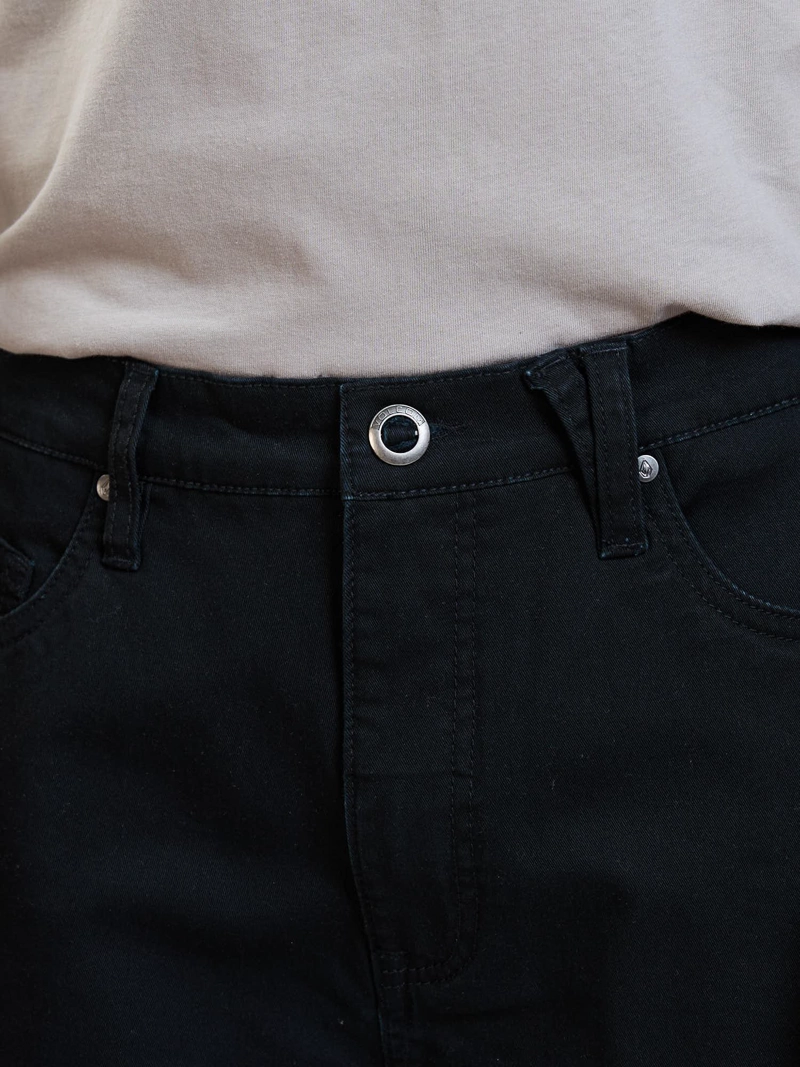 BERMUDA LOOSE OBSIDIAN NEGRO HOMBRE VOLCOM - 4