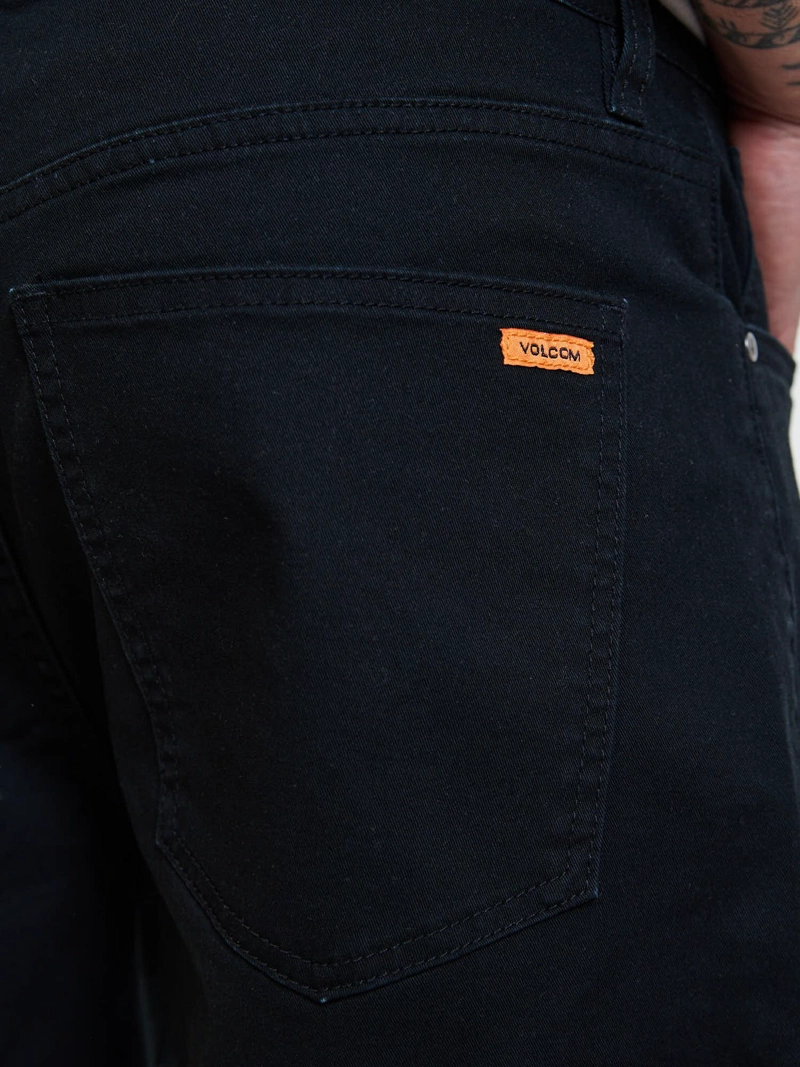 BERMUDA LOOSE OBSIDIAN NEGRO HOMBRE VOLCOM - 5