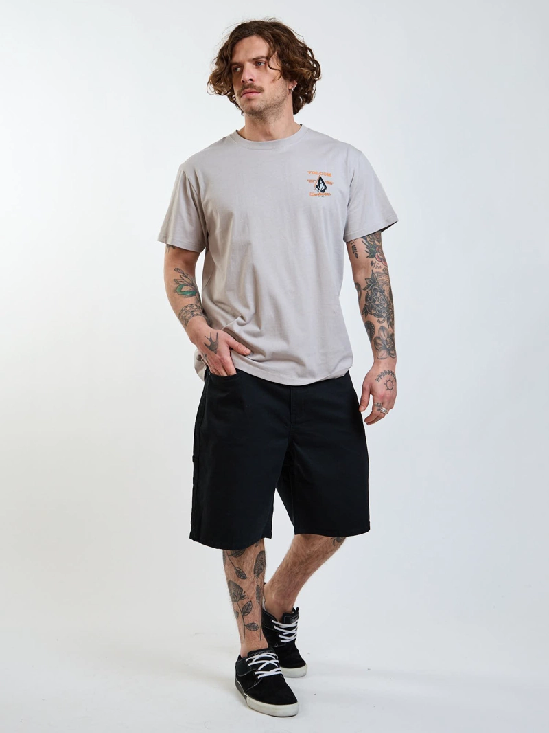 BERMUDA LOOSE OBSIDIAN NEGRO HOMBRE VOLCOM - 6