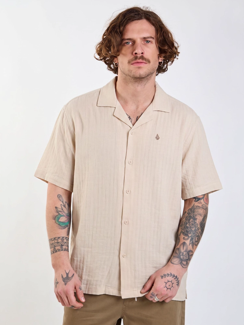 CAMISA MC APEX BEIGE HOMBRE VOLCOM - 1