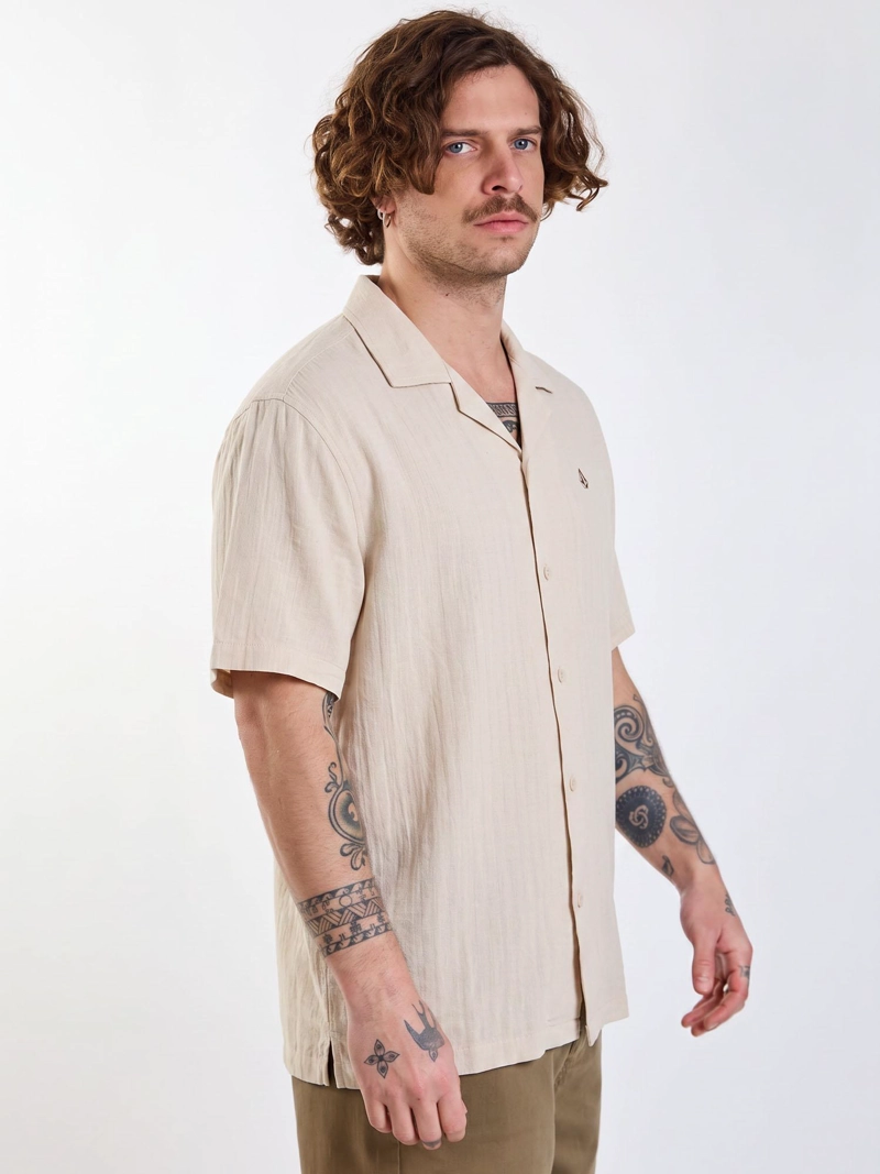 CAMISA MC APEX BEIGE HOMBRE VOLCOM - 3