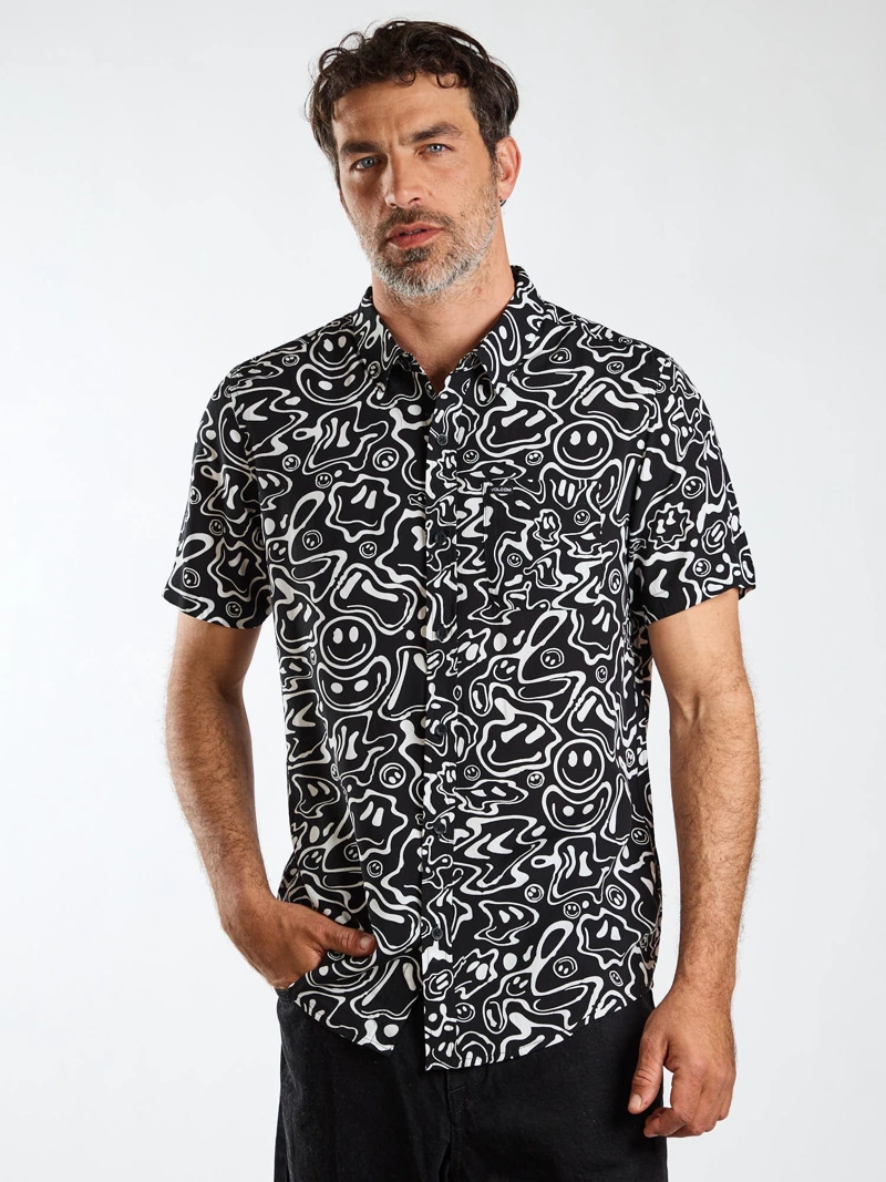 CAMISA MC HOLLOW MULTICOLOR HOMBRE VOLCOM - 1