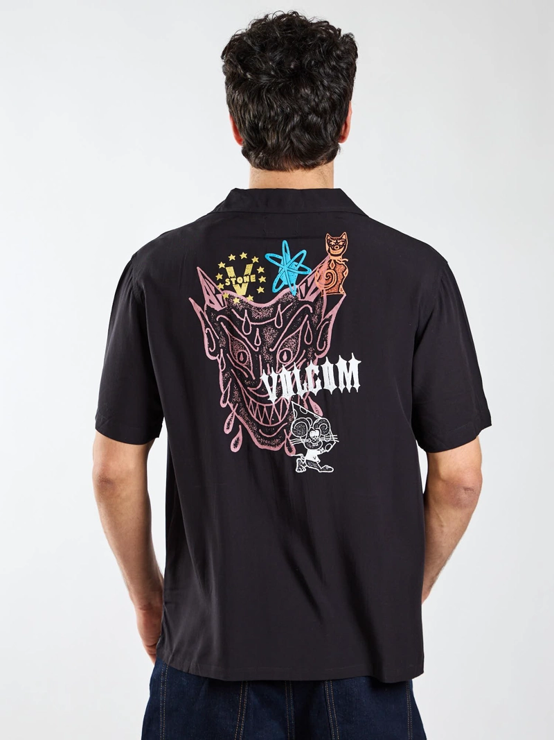 CAMISA MC FLUX NEGRO HOMBRE VOLCOM - 2