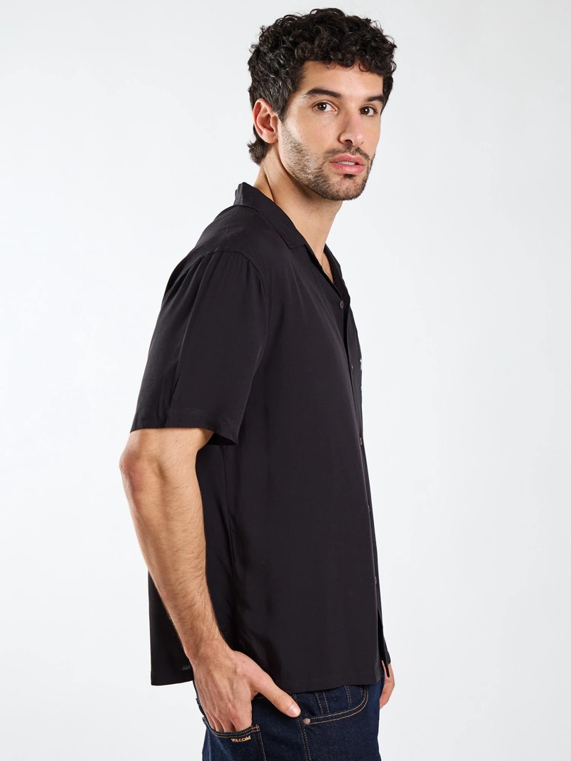 CAMISA MC FLUX NEGRO HOMBRE VOLCOM - 3