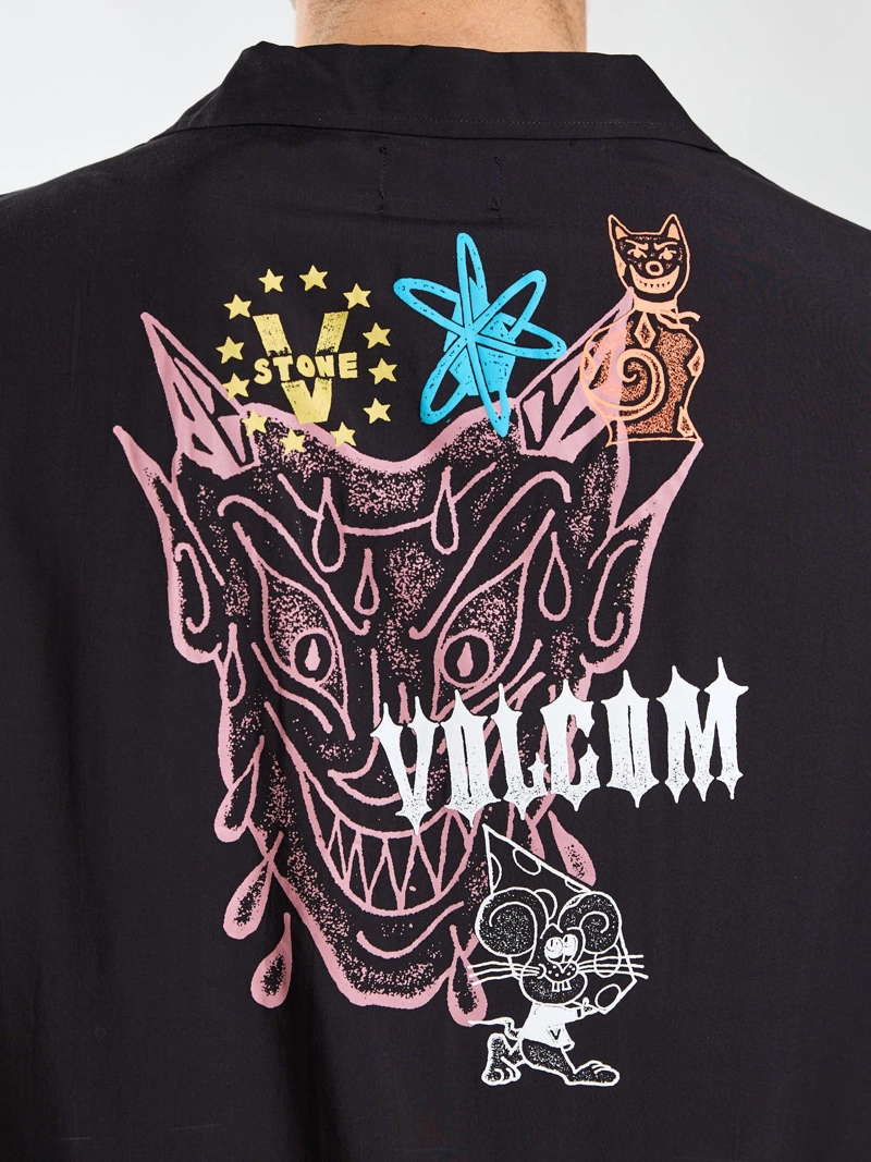 CAMISA MC FLUX NEGRO HOMBRE VOLCOM - 4