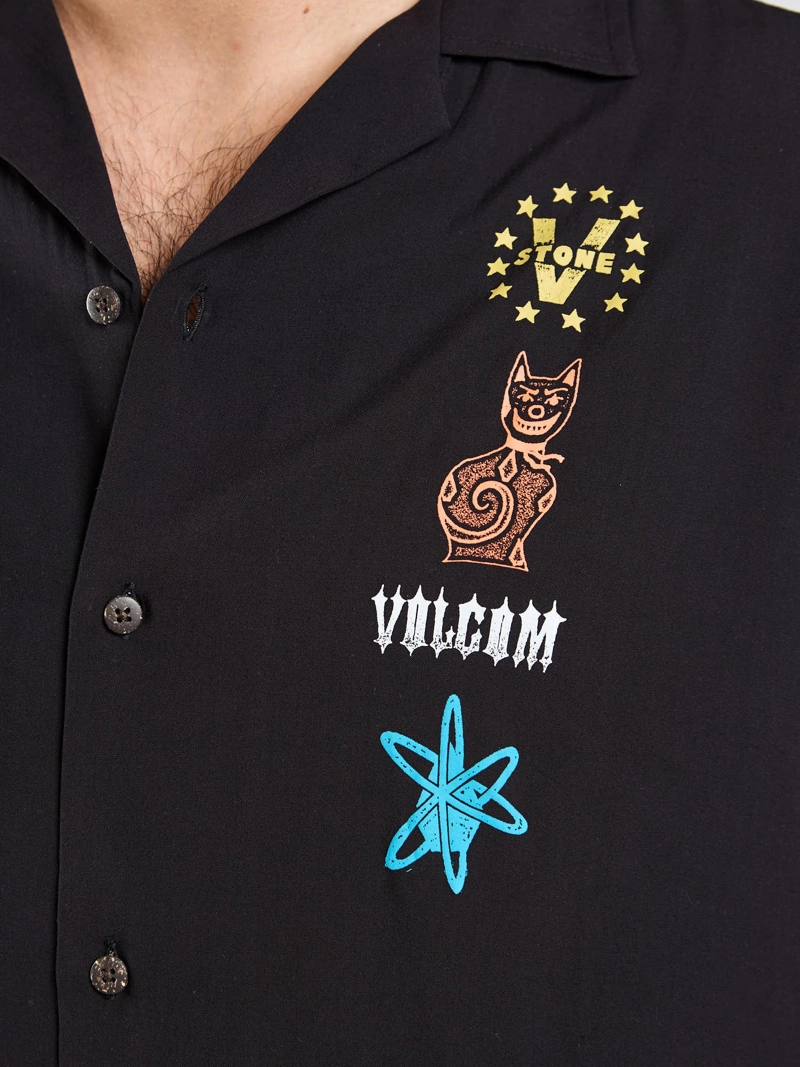 CAMISA MC FLUX NEGRO HOMBRE VOLCOM - 6