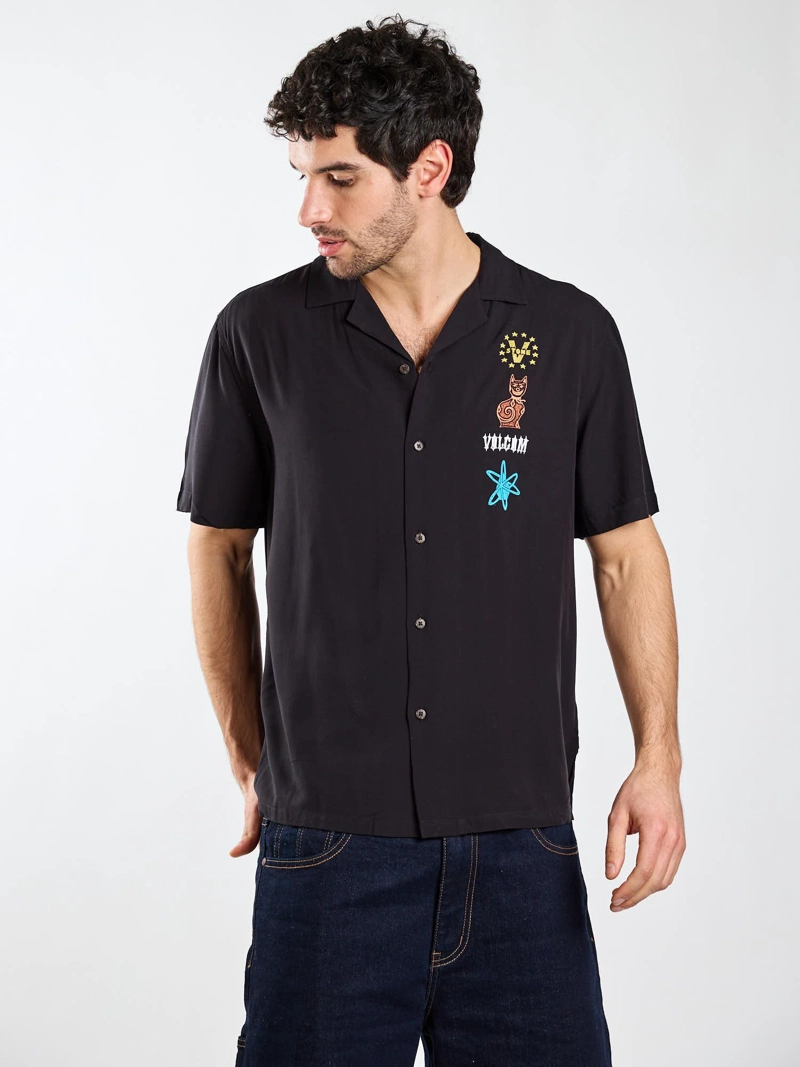 CAMISA MC FLUX NEGRO HOMBRE VOLCOM - 7
